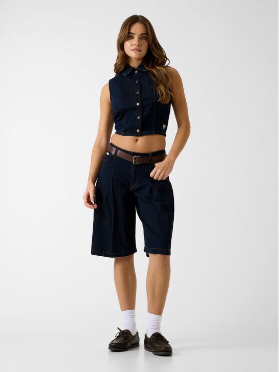 Guess Jeans Guess Jeans Топ 182186 Голубий Classic Fit