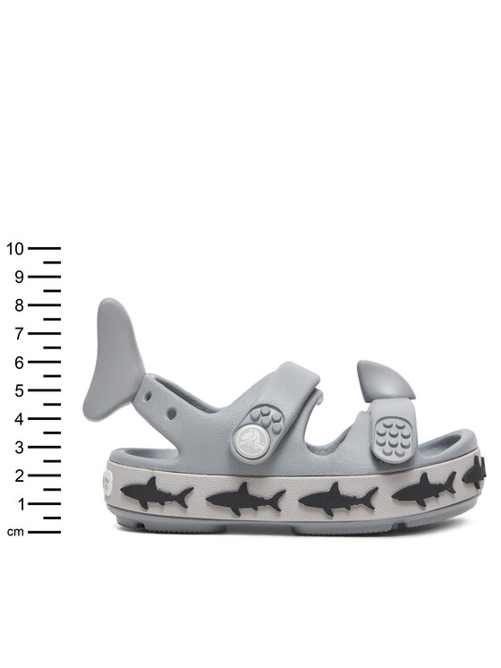 Crocs Sandalen Crocband Cruiser Shark Sandal T 210031 Grau Modivo