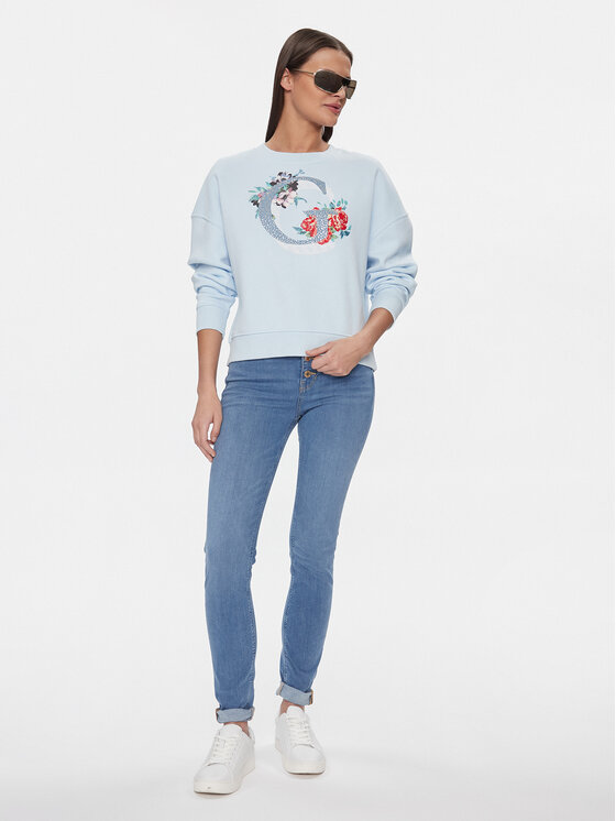 Guess Guess Bluza W4RQ11 K9Z21 Błękitny