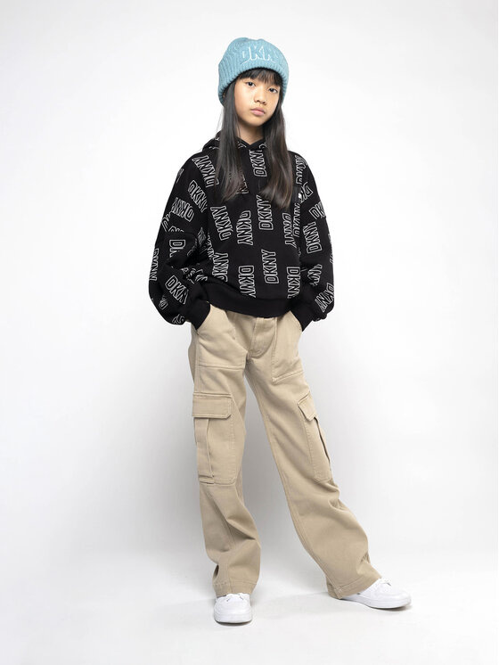 DKNY DKNY Суитшърт D35T13 D Черен Regular Fit