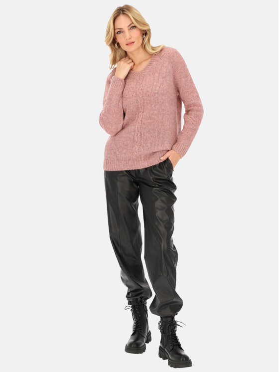 L’AF L’AF Sweter Marsi Różowy Relaxed Fit