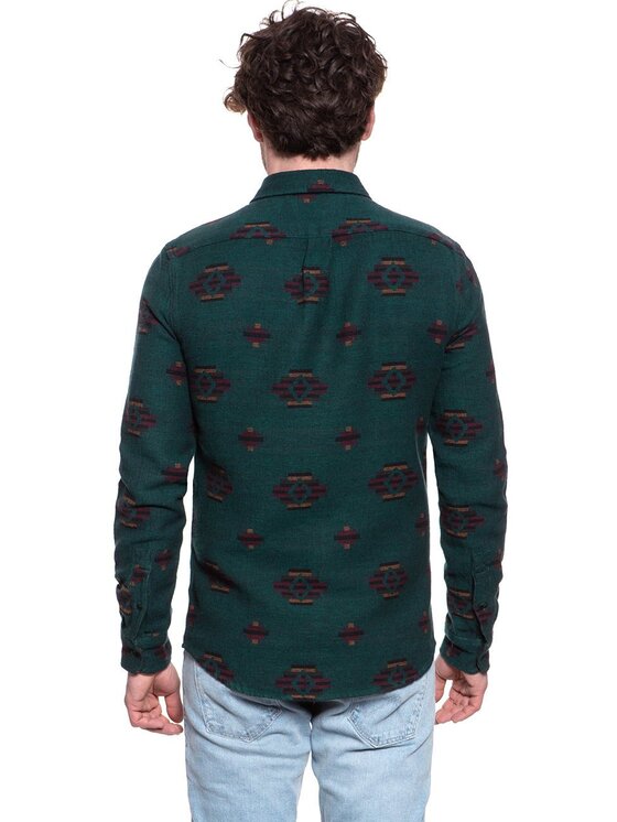 Wrangler Wrangler Camicia LS 1PKT FLAP SHIRT Marrone Regular Fit