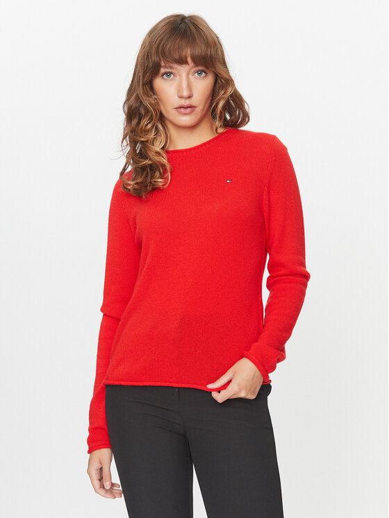Tommy Hilfiger Tommy Hilfiger Sweater WW0WW40264 Narancssárga Regular Fit