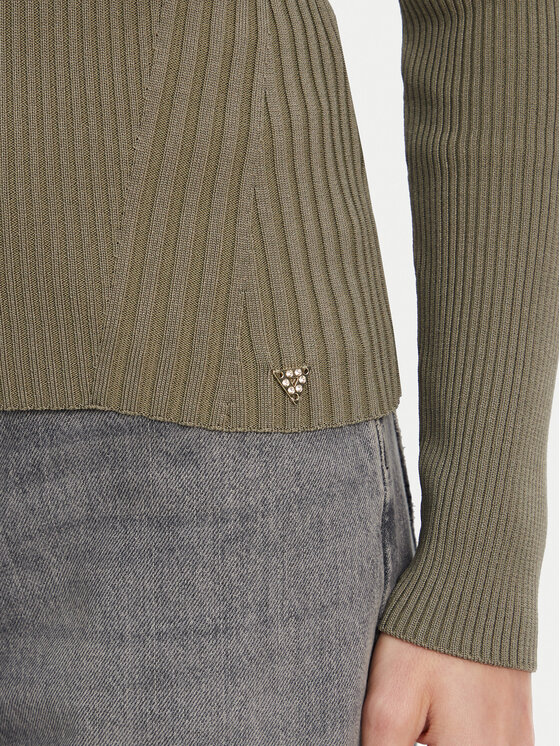 Guess Guess Sweater W5YR08 Z0040 Zöld Regular Fit
