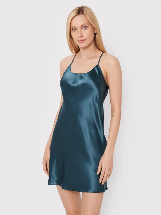 Etam Nachthemd Pearly 6529638 Blau Regular Fit