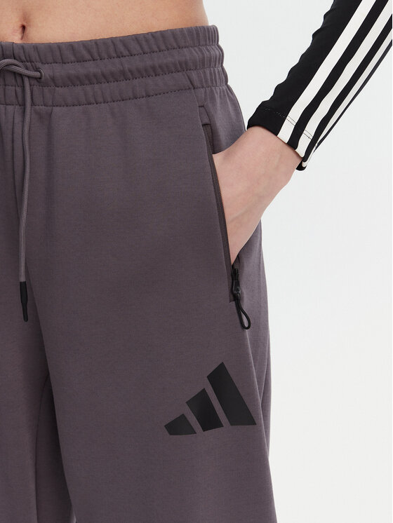 adidas adidas Παντελόνι φόρμας Z.N.E. Barrel JC5411 Γκρι Loose Fit