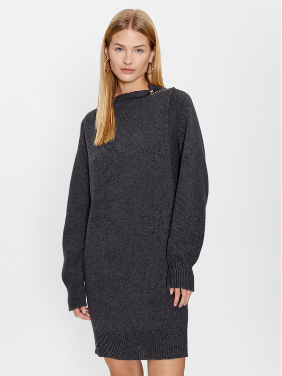 Liu Jo Pulover CF3049 MA62E Gri Regular Fit