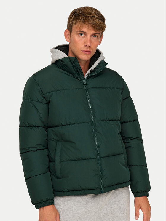 Only & Sons Only & Sons Зимно яке 22025205 Зелен Regular Fit
