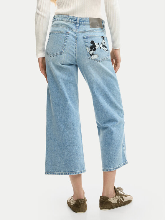 Desigual Desigual Jeans hlače Herry 26SWDD16 Modra Straight Fit