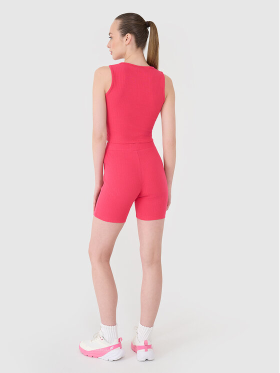 4F 4F Szorty sportowe MIDSHOP TEXTILE Różowy Slim Fit
