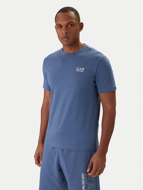 EA7 Emporio Armani EA7 Emporio Armani Póló 8NPT25 PJVPZ Sötétkék Regular Fit