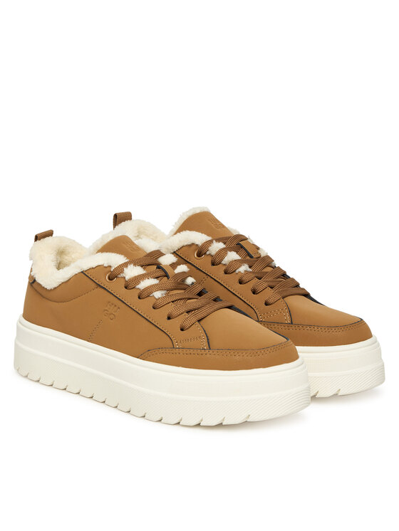 HUGO HUGO Sneakersy Lyssa Tenn 50552645 Brązowy