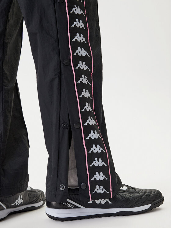 Kappa Kappa Spodnie dresowe 361W7JW Czarny Comfort Fit
