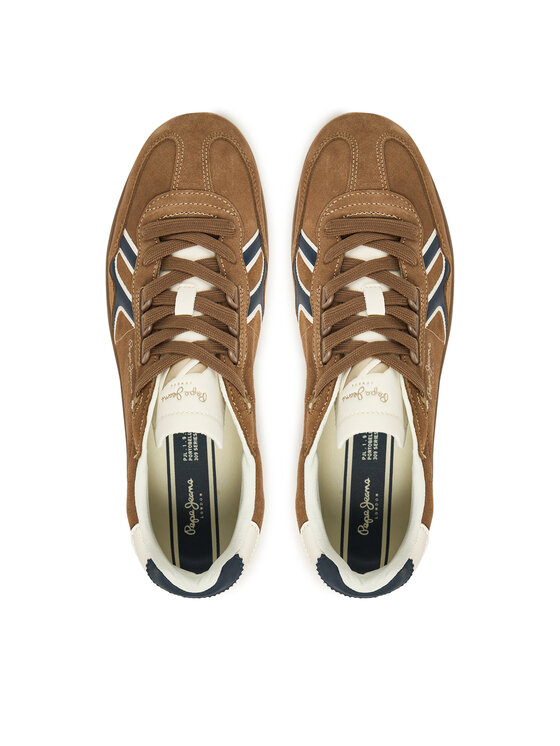 Pepe Jeans Pepe Jeans Sneakersy Ball Mix M PMS000009 Brązowy