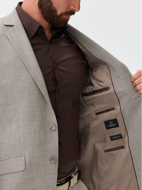 Evenemen Evenemen Marynarka Coco 0708 Szary Slim Fit