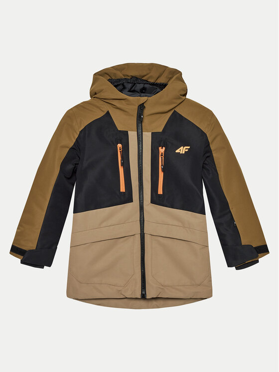4F Giacca da snowboard 4FJWAW24TTJAM539 Marrone Regular Fit, taglia : 164