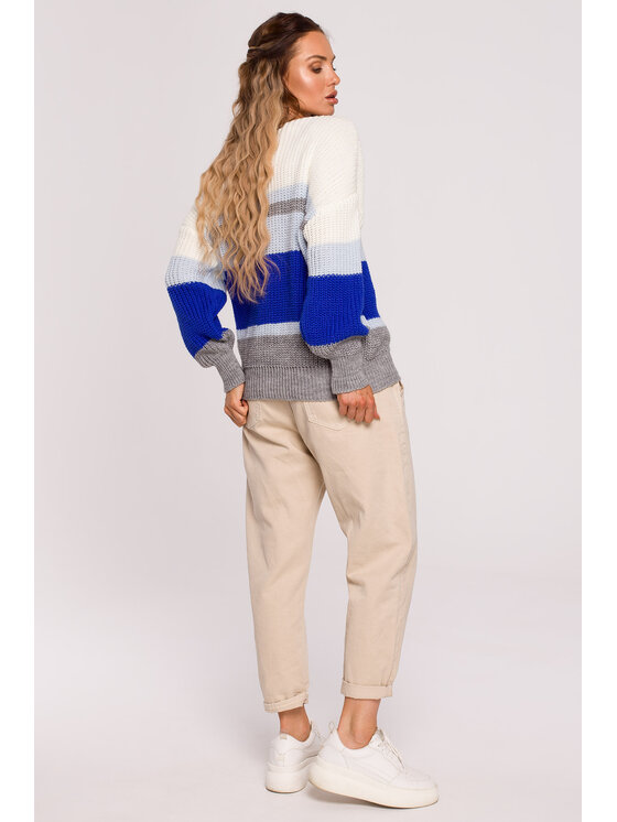 Made of Emotion Made of Emotion Sweter M686 Niebieski