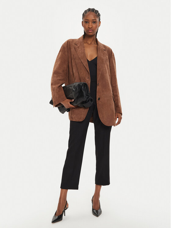 Weekend Max Mara Weekend Max Mara Odinė striukė Oggi 2425446021 Ruda Regular Fit