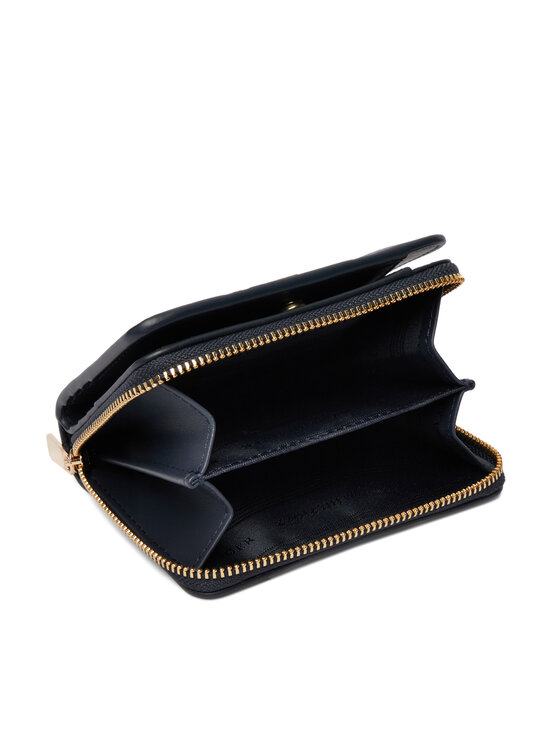 Tommy Hilfiger Tommy Hilfiger Geldbörse Th Icon Med Za W/Flap Corp AW0AW18653 Dunkelblau