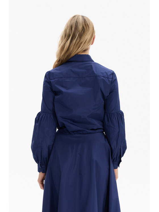 Deni Cler Milano Deni Cler Milano Bluzka W-DC-1462-F5-F4-58-1 Granatowy Regular Fit