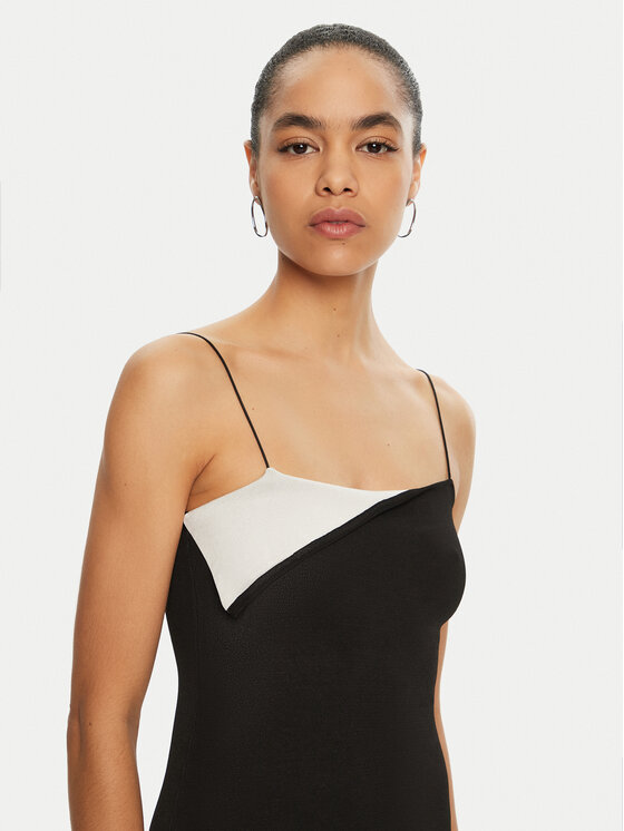 JACQUEMUS JACQUEMUS Kötött ruha 24E241KN449 Fekete Regular Fit