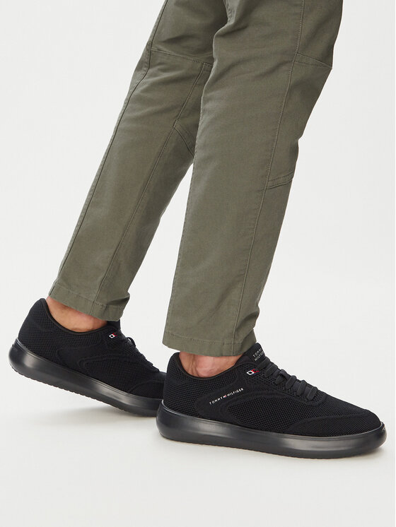 Tommy Hilfiger Tommy Hilfiger Sneakersy Th Modern Lightcup Knit FM0FM05886 Czarny