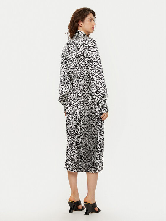 KARL LAGERFELD KARL LAGERFELD Sukienka koszulowa A1W13020 Biały Regular Fit