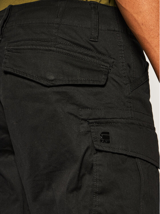 G-Star Raw G-Star Raw Auduma šorti Rovic Zip D08566-5126-990 Melns Relaxed Fit