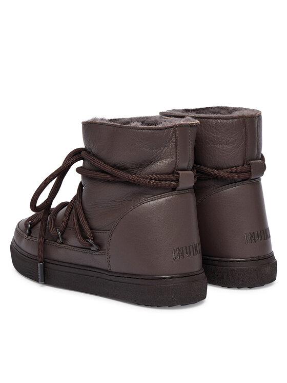Inuikii Inuikii Škornji za sneg Full Leather 75202-087 Rjava