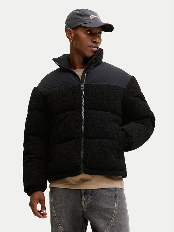 Jack & Jones Jack & Jones Geacă de iarnă Flare Teddy 12286050 Negru Regular Fit