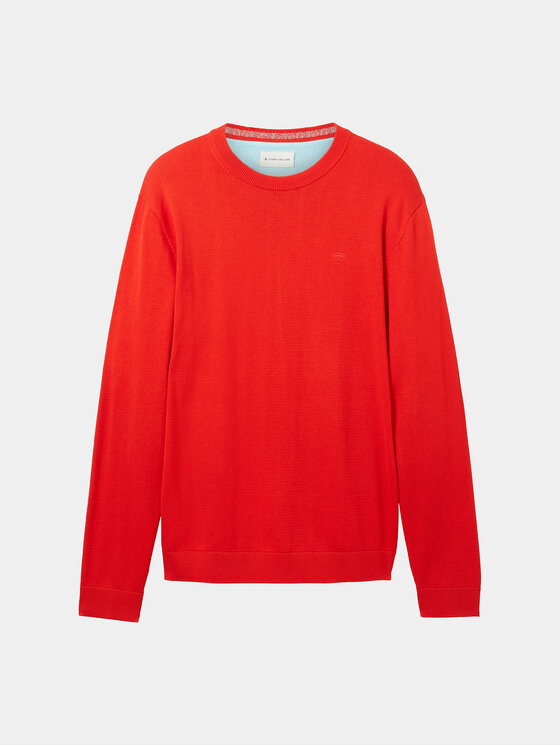 Tom Tailor Tom Tailor Sweater 1039810 Piros Regular Fit