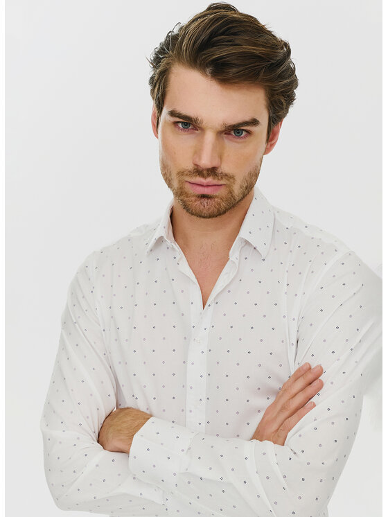 Pako Lorente Pako Lorente Koszula P24SF-1X-022 Biały Slim Fit