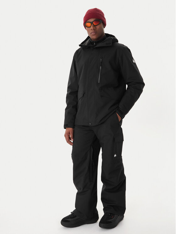 Quiksilver Quiksilver Lyžařská bunda Mission Solid EQYTJ03523 Černá Regular Fit