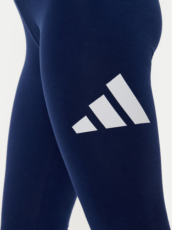 adidas adidas Colanți Essentials Big Logo JH1184 Bleumarin Slim Fit