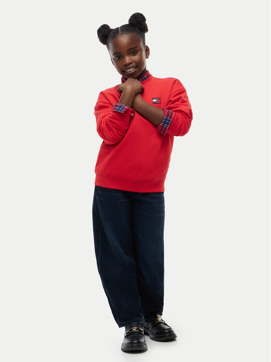 Tommy Hilfiger Tommy Hilfiger Bluza Flag Heritage KS0KS00769 Czerwony Regular Fit