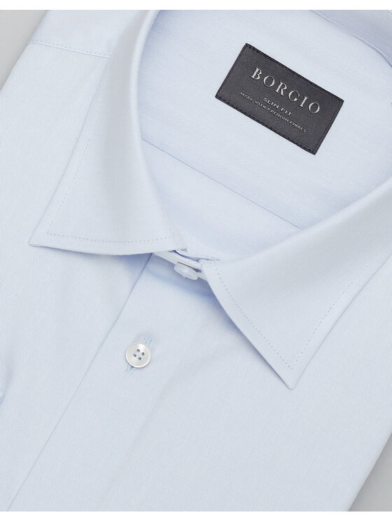 Borgio Borgio Koszula lavello Niebieski Slim Fit