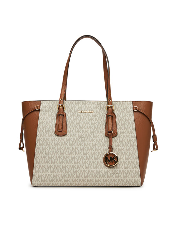 Geantă MICHAEL Michael Kors Voyager 30F8GV6T8B Bej