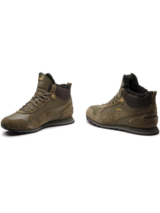 Puma Sneakersy St Runner Mid Fur 365102 02 Zelen Modivo.sk