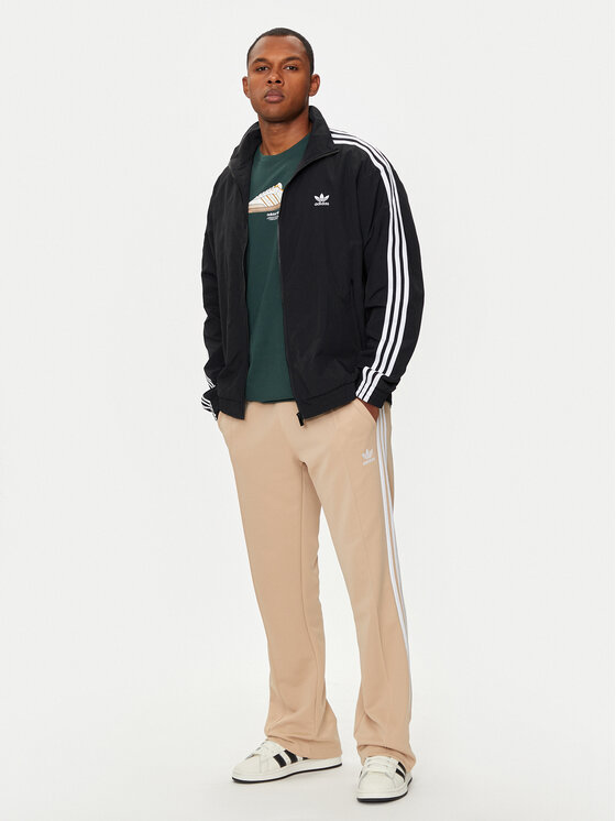 adidas adidas Bluză adicolor Firebird IT2491 Negru Loose Fit