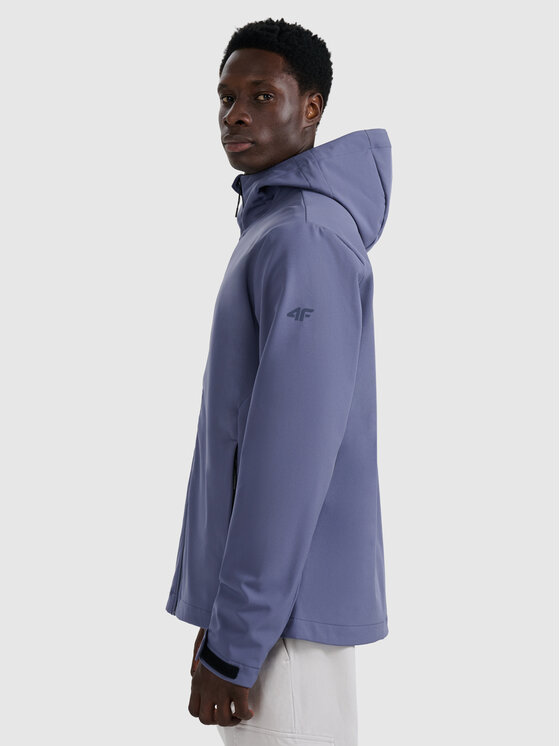4F 4F Kurtka softshell 4FWAW25TSOFM362-32S Niebieski Regular Fit