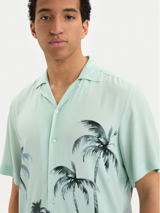 BOSS BOSS Camicia Rayer 50559632 Turchese Regular Fit