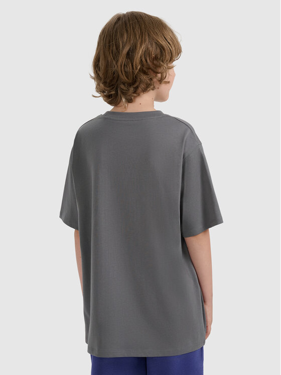 4F 4F T-Shirt APRES SKI Szary Oversize