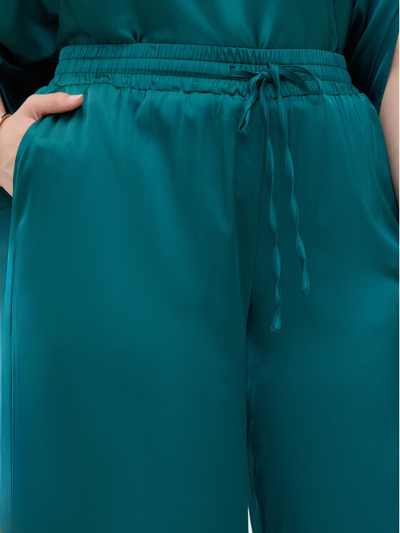 Fiorella Rubino Fiorella Rubino Pantaloni di tessuto P092L002354N015 Verde Over Fit