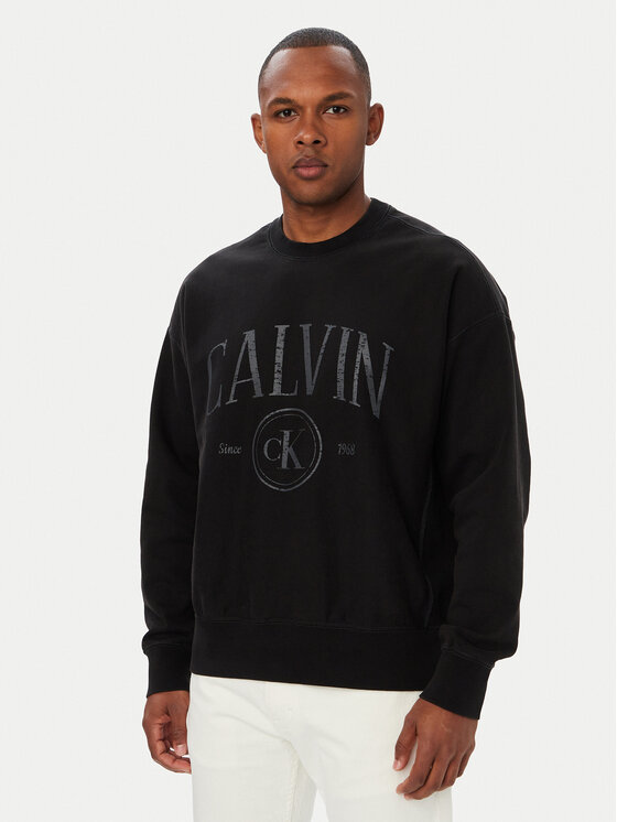 Calvin Klein Jeans Tricou Seasonal Graphic LV04RH813G Negru Relaxed Fit