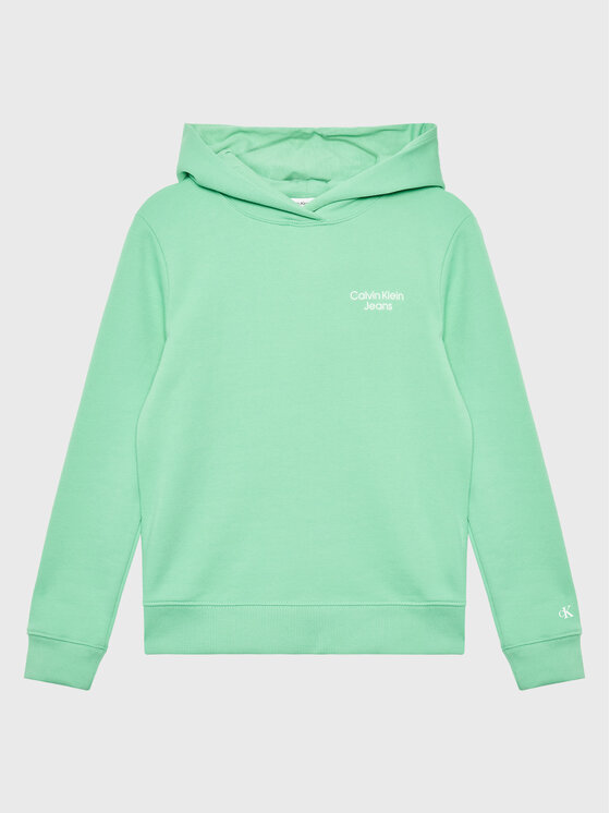 Calvin Klein Jeans Calvin Klein Jeans Світшот Stack Logo IB0IB01293 Зелений Regular Fit