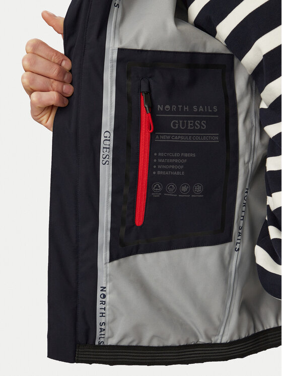 Guess Guess Демісезонна куртка M6GL36 W2166 Cиній Regular Fit