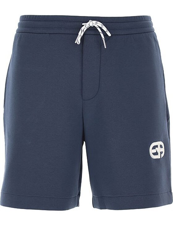 Emporio Armani Emporio Armani Bavlnené šortky 3L1PFU 1JHSZ Tmavomodrá Regular Fit
