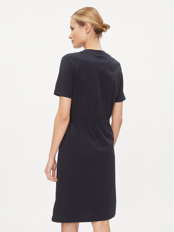 Tommy Hilfiger Tommy Hilfiger Kleid für den Alltag 1985 WW0WW40734 Dunkelblau Regular Fit