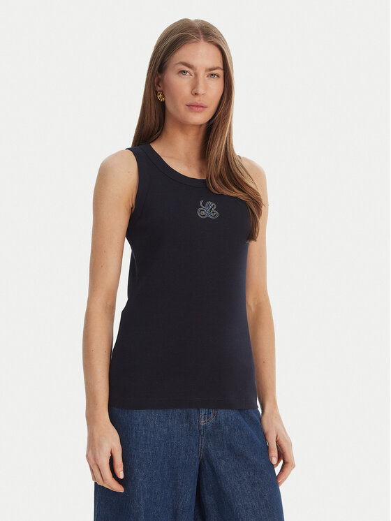 Luisa Spagnoli Luisa Spagnoli Top Bordo 543281 Tamnoplava Slim Fit