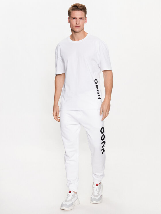 HUGO Hugo Tričko 50493727 Biela Relaxed Fit